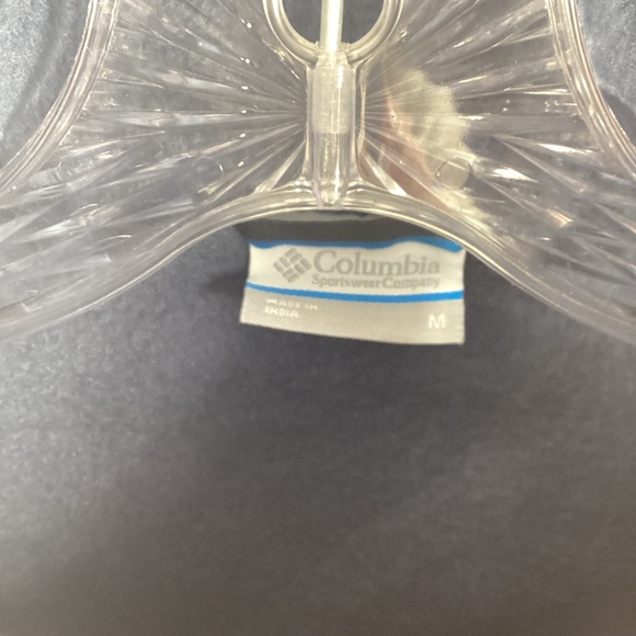 Columbia Fleece Full Zip Vest Navy Blue Men’s Medium Lightweight Hiking - Picture 3 of 7